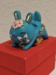 Cabilock Rabbit Phone Stand Cell Holder Bunny Desktop Ornament W/ Box. Fixed Price $19.95.
