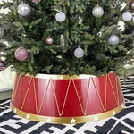 Christmas Tree Collar, 28.4" Festive Drum Design Ring, Plastic. Fixed Price $77.99.
