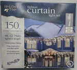 Nib Holiday Time Fashion Curtain Light Set Clear Frosted White Wire. Fixed Price $14.87.