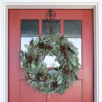 Village Lighting Company 24IN Winter Frost Wreath W/pine Cones & Holly Berries. Fixed Price $69.98.