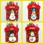 Ganz Sled Christmas Ornament Red Sleigh Snowman Personalized Choose Nwt. Fixed Price $9.00.