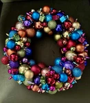 Christmas Ball 13" Xmas Wreaths Ornaments Handmade Shatterproof.... Fixed Price $50.00.