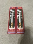 2 Brass Window Candle Lamps Indoor Only 11 Tested Original Box Holiday Place. Fixed Price $30.00.