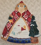 Jim Shore Certified International Holiday Traditions Santa Ceramic Cookie Plate. Fixed Price $24.99.