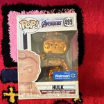Funko Pop! Movies Avengers Endgame Hulk Gold Chrome #499 Walmart Exclusive. Fixed Price $6.85.