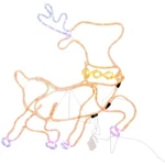 Fraser Hill Farm 31.4-IN. Prelit Led Christmas Reindeer With Leaping Leg Move.... Fixed Price $88.99.