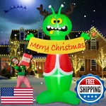Brdjade 8FT Christmas Inflatable Outdoor Decoration, Alien. Fixed Price $59.08.