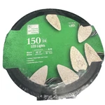 Home Accents Holiday 51 Ft. 150 Led C6 Warm White Lights/green Wire On Reel. Fixed Price $35.00.