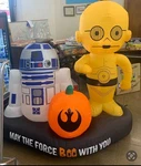 Gemmy 5.5 Tall Star Wars R2-D2 & C-3PO Yard Halloween Inflatable W/ Lights. Fixed Price $199.91.