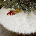 New Aiseno White Fur Christmas Tree Skirt 48IN Fuzzy Cozy Holiday Decoration. Fixed Price $12.60.