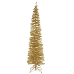 National Tree Company 7' Champagne Tinsel Slim Artificial Christmas (25D). Fixed Price $98.98.