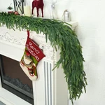 5.9FT Christmas Cedar Garland Real Touch, Natural Droopy,soft Bendable, Life.... Fixed Price $51.74.