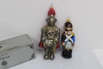(2) Vtg Kurt Adler Polonaise Nutcracker Soldier Glass Christmas Ornament. Fixed Price $19.99.