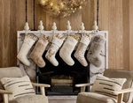Pottery Barn Terracotta Snowman And Woman Stocking Holder Christmas Holiday. Fixed Price $165.00.