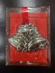 Christmas Ornament Regent Square Silver Plated Bells. Fixed Price $7.00.