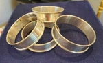 Gorham 6290 Sterling Silver 4 Round Napkin Holders. Fixed Price $249.99.