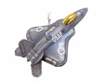 Kurt Adler Us Air Force Glass Fighter Jet Plane Christmas Ornament Holiday Decor. Fixed Price $15.99.