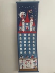 Rare Vintage Danish Advent Calendar Hans Christian Andersen Fairy Tales Linen. Fixed Price $44.90.
