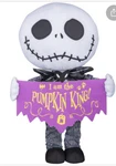Disney Door Greeter Nightmare Before Christmas Plush Jack Skellington Stand Up. Fixed Price $59.99.