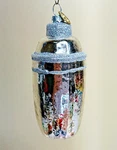 Best Pysanky Silver Cocktail Shaker Glass Christmas Ornament #Y3200. Fixed Price $19.50.