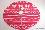 Knitted 19" Mini Tree Skirt Holiday Xmas Pink Target Snowflakes. Fixed Price $5.59.