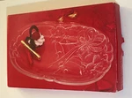 Mikasa Crystal Holiday Bells Oblong Plate 10 1/4" RC197/349 Serving Decor Dish. Fixed Price $15.99.