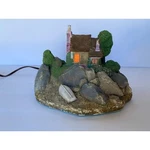 Vintage John Hopkins Village Lights Captain Alan Saunders Seacoast Cottage House. Fixed Price $45.00.