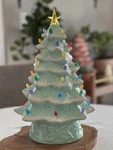 Mr. Christmas Nostalgic Light Up Tree Retro Sea-foam Mint Green 16. Fixed Price $68.00.