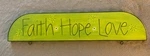 New Topper Faith, Hope, Love 17 Demdaco 13803. Fixed Price $14.95.