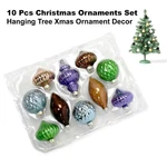 Wondershop Set Of 10 Glass Baubles Christmas Xmas Tree Ornament Decoration. Fixed Price $31.00.