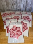 Set Of 10 Wondershop By Target Gift Toppers Pink & Red Snowflakes Christmas. Fixed Price $21.95.