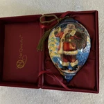 Neqwa Art Christmas Ornament Woodland Santa By Donna Gelsinger Protective Box. Fixed Price $29.95.