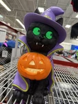 Members Mark Witchy Cat Pre-lit Halloween Decor Led Pumpkin Lcd Eyes Indoor 18. Fixed Price $67.50.