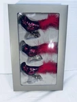Regency Intl Glass Cardinal Birds Feather Plume Tail Clip On Ornaments Set Of 3. Fixed Price $15.02.