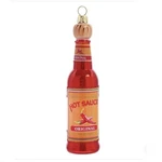 Hot Sauce Cholula Style Glass Ornament Spicy Pepper Sur Table Mexico Texas. Fixed Price $33.99.