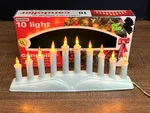Vintage Beacon Light Candolier Midget Bulbs Approximately 10" Original Box. Fixed Price $11.24.