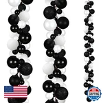 Yuxung 2 Pcs Christmas Ball Garland 6FT - Black/white Ornaments For Holiday Deco. Fixed Price $60.78.