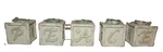 Russ Christmas 5 Pc Peace Ivory Tealight Holders Candles Doves Angels Stars Vtg. Fixed Price $19.97.
