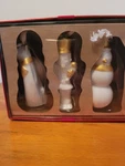 Starbucks 2012 Christmas Piece Of Ornaments - 3" Tall, White & Gold Glass. Fixed Price $9.99.