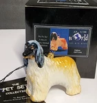 Joy To The World Afghan Standing Dog Polish Glass Ornament Nib Original Box. Fixed Price $57.55.