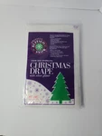 Buffalo Snow Tex Sparkling Christmas Drape Silver Glitter 36"X60" Tree Skirt. Fixed Price $12.99.