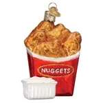 Old World Christmas Chicken Nuggets Blown Glass Ornament 32626. Fixed Price $27.99.