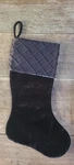 Brown Velvet Christmas Stocking Taffeta Cuff Santas Best 17. Fixed Price $14.99.