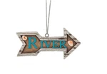 Midwest Cbk River Arrow Sign Christmas Ornament Mini Home Decor Nwt. Fixed Price $10.95.