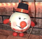 Santas Studio Christmas Ornament Bulb Blinking Light Nose Snowman 80MM. Fixed Price $15.00.