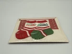 Vintage Knit Mini Christmas Stockings On Fireplace Gift Merry. Fixed Price $17.95.