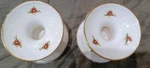 Royal Albert Tall Candlestick Holder Poinsettia Bone China Christmas England. Fixed Price $18.00.