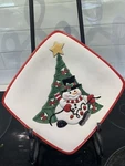 2007 Fitz & Floyd Cheers Christmas Tree Lights ( Plates And Figurine Trio). Fixed Price $30.00.