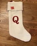 Letter Q Monogram Stocking Wondershop White Holiday Initial Christmas Target 18. Fixed Price $9.93.