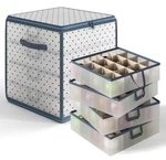 Hearth & Harbor Christmas Storage Box With Dividers Holds 64. Fixed Price $19.99.